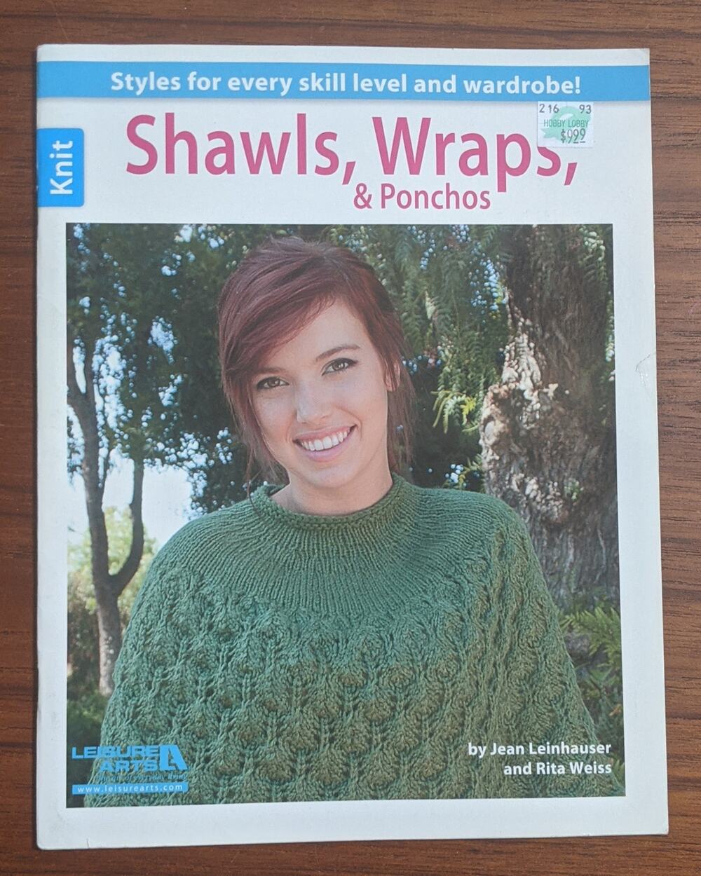 Shawls, Wraps, and Ponchos Knit Pattern Book
